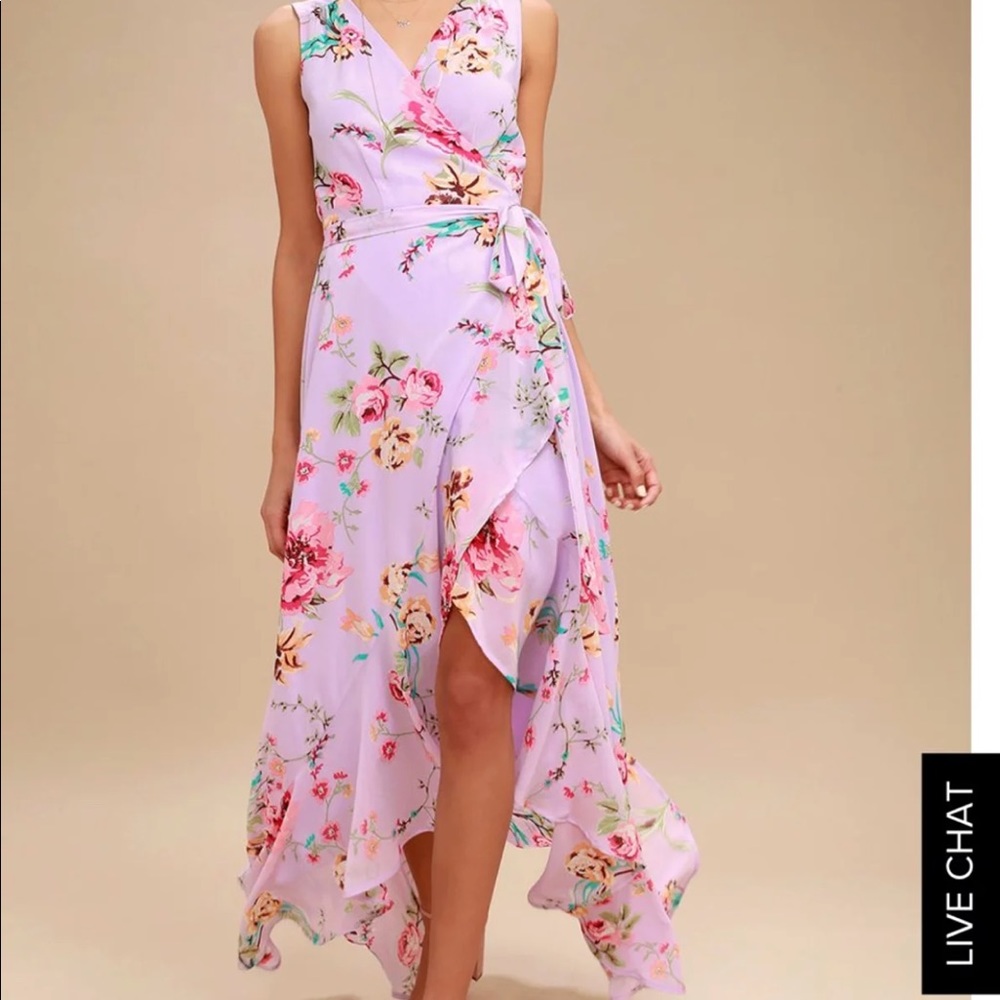 Lulus wrap maxi dress